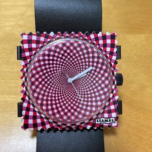 STAMPS funky print face watch